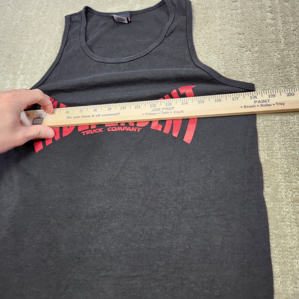 Independent Truck Company Shirt Adult Small Tank Top Y2K Skate Black Bar Logo - Picture 5 of 8